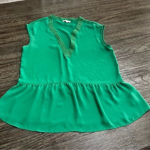 Max Studio Green tank blouse top